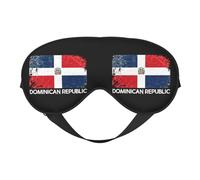 Vintage Dominican Flag Eye Mask Sleep Mask Light BlockBlindfold Night Eyes Cover Soft Pressure-Free Eyeshade with Elastic Strap for Home Travel Office Nap Yoga