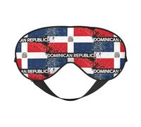Vintage Dominican Flag Eye Mask Sleep Mask Light BlockBlindfold Night Eyes Cover Soft Pressure-Free Eyeshade with Elastic Strap for Home Travel Office Nap Yoga