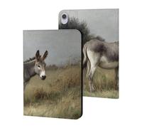 Vintage Donkey Grass Slim Protective Case Auto Wake Sleep Cover Kickstand Compatible with ipad Mini6 (8.3in)