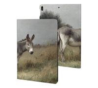 Vintage Donkey Grass Slim Protective Case Auto Wake Sleep Cover Kickstand Compatible with ipad Pro/ipad Air3(10.5in)