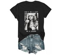 Vintage Don't Be A Lady Be A Legend T-Shirt, Unisex Shirt Black