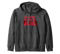 Vintage DON'T WORRY IT'S NOT MY BLOOD Drama Buff Protagonist Zip Hoodie