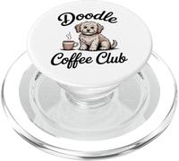Vintage Doodle Coffee Club Cute Dog Coffee Graphic PopSockets PopGrip for MagSafe