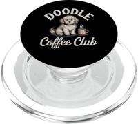 Vintage Doodle Coffee Club Dog Coffee Lover Graphic PopSockets PopGrip for MagSafe