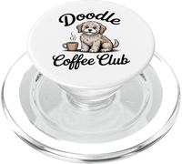 Vintage Doodle Coffee Club Dog Coffee Lover Graphic PopSockets PopGrip for MagSafe