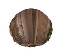 Vintage Door Reusable Shower Cap,Double Layer Water Shower Non Wetting Hair Cap,Large Size For All Hair Lengths