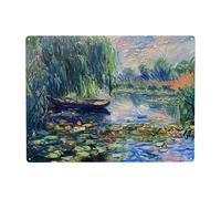Vintage Door Sticker Small Boat In The River Vintage Advertising Beer Signs for Garden Enthusiasts,DIY/Personalization Seekers,Garage,Pet-Friendly Spaces S