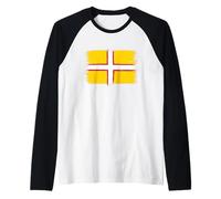 Vintage Dorset Flag for Dorset Roots Pride of Dorset England Raglan Baseball Tee