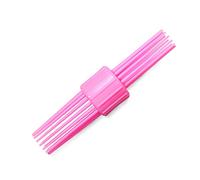 Vintage Double Head Heatless Curls Hairbrush Tools for Long Medium Short Hair, Salon, DIY Styling Best for Natural Wave and Large Curls (Pink)