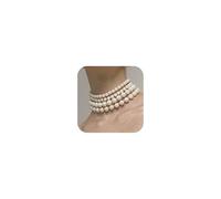 Vintage Double Row Pearl Necklace, Multi-Row Pearl Necklace, S, Faux Pearl, No Gemstone
