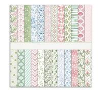 Vintage Double-Sided Pattern Scrapbook Paper Pack, 24 Sheets 6x6 in, Premium Cardstock for Origami, Scrapbooking, Decoupage, Card Making, Craft Paper Sheets for Journaling & DIY Projects (Floral)