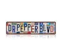Vintage Dr.Pepper Blvd Wall Decor Street Signs Home Bar Coffee Metal Tin Signs 16 x 4 Inches