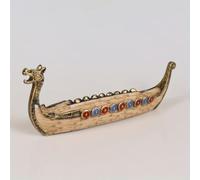 Vintage Dragon Boat Incense Holder & Plate, Retro Home/Garden Decor, Anime-Inspired Statue, Office/Bar Ornament, Gift & Travel Souvenir (Vintage Dragon Boat Incense Board)