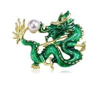 Vintage Dragon Brooch, Mythology Ancient Chinese Dragon Brooch, Exquisite Pins, Badge Lapel Pins For Weddings, Parties, Dinners, Dates, Birthdays, Anniversaries, Dances
