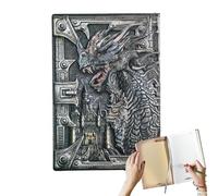 Vintage Dragon Journal - European Style Note in, Classic Writing Journal Book | Durable decorative cover design, sketchbook with three dimensional rigid coverage for students a great gift