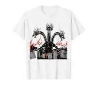 Vintage Dragon King Ghidorah Art Sunset Japanese Kids Men T-Shirt, Men, White, Medium
