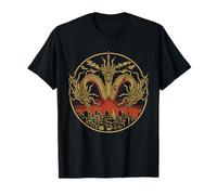 Vintage Dragon King Ghidorah art sunset japanese T-Shirt