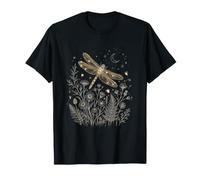 Vintage Dragonfly Wildflower,Flower Lover T-Shirt