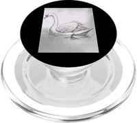 Vintage Drawing of a Swan Design PopSockets PopGrip for MagSafe