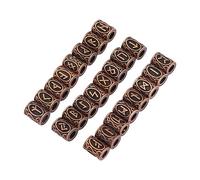 Vintage Dreadlocks Beads, Hair Beads 24 PCS Antique Copper Hair Beads Vintage Large Hole Metal Braiding Tube Beads Hair Beads for Braids Dreadlock Beads for DIY Jewelry Hair Decoration