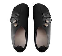 Vintage Dress Shoes Women Faux Leather Non Slip Comfortable Lightweight - Breathable Soft Bottom Art Painted Cloth Shoes - Low Top Simple Features Lazy Shoes - Flat Bottom Ballet Dance