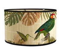 Vintage Drum Lampshade Chandelier Light Shades Printed Lamp Shades Hanging Light Covers for Floor Lamps & Pendant for Table Lamp Pendant