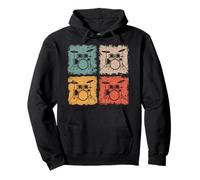 Vintage Drums Drumset Retro Drummer For Musicians Pullover Hoodie