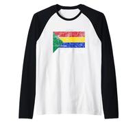 Vintage Druze Flag, al-Muwahhidun Flag Raglan Baseball Tee