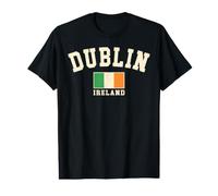 Vintage Dublin Ireland Irish Flag Souvenir Retro Graphic Value Graphic T-Shirt