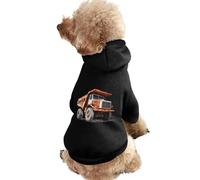 Vintage Dump Truck Dog Clothes Short Sleeve Pet Hoodie Cute Cat Costume Jacket Tee for Small Dogs XL