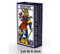 Vintage Dusserre Marseille Tarot Deck Set Of 6 Card Games