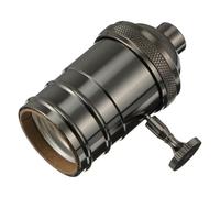 Vintage E27 Lamp Socket for Edison Bulbs, Heat Resistant Black