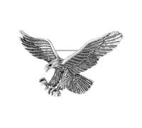 Vintage Eagle Brooch Pin, Spread Wings Design | Suit Collar Accessory, 1.3 x 1.9 Inches