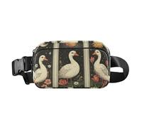 Vintage Easter Duck Tarot Cards Fashionable Waist Bag Fanny Pack for Women Men Mini Bum Bag Belt with Adjustable Strap for Travel Gym Work