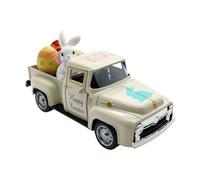 Vintage Easter Truck, Bunny Egg Decor Toy, Small Spring Vehicle with Sturdy Wood Construction, Cute Holiday Toy with Colorful Design, Decorative Truck Playful Style, Portable Gift for Nursery Playroom