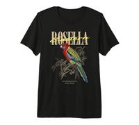 Vintage Eastern Rosella Bird Watching Art Nature Love Birds Premium T-Shirt
