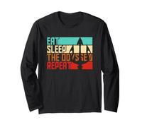 Vintage Eat Sleep Repeat The Odyssey Long Sleeve T-Shirt