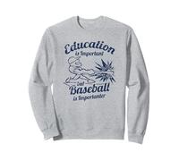 Vintage Education is Important but Baseball is Importanter Sweatshirt