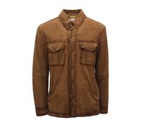 Vintage Effect Suede Jacket - male - Bully - Light Jackets - Brown - M - Jackets M