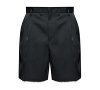 Vintage-Effect Wool Shorts - male - Maison Margiela - Casual Shorts - Black - L - Shorts L