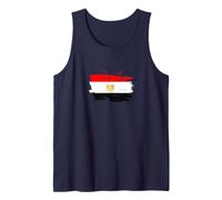Vintage Egypt 2021 Retro Egyptian Flag Football Soccer Tank Top