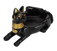Vintage Egyptian Black Cat Resin Ashtray, Egyptian Ashtray, for Men Women Fancy Gift