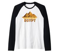 Vintage Egyptian Giza Pyramids Travel Egypt Souvenir Raglan Baseball Tee