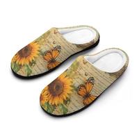 Vintage Eiffels Tower Paris British Mens Slipper Slip On Winter Warm House Slippers Shoes Indoor Outdoor