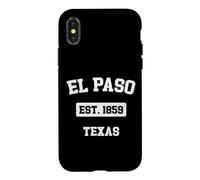 Vintage El Paso Texas TX Est. 1859 Souvenir Case for iPhone X/XS