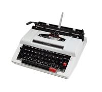 Vintage Electric Typewriter for Creative Writing, Compact Word Processor for Home Office, Retro Keyboard for Letters & Notes,White