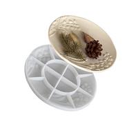 Vintage Embossed Silicone Jewelry Tray Mold Reusable Oval/Round/Square Resin Craft Molds for Projects Unique Handmade Tray Mold