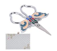 Vintage Embroidery Scissors Butterfly Shape, Stainless Steel Incisive Pointed Detail Shears, Beautiful Handle with Butterfly Pattern for Sewing Embroidery, DIY Hand Tools for House