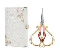 Vintage Embroidery Scissors, Vintage European Style Stainless Steel Flower Scissors for Sewing Scrapbooking Crafts Embroidery
