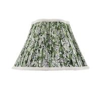 Happy Homewares Emerald Green & White Floral Victorian Lamp Shade with Embroidery | Size: 14 inches Happy Homewares Emerald 14 inches